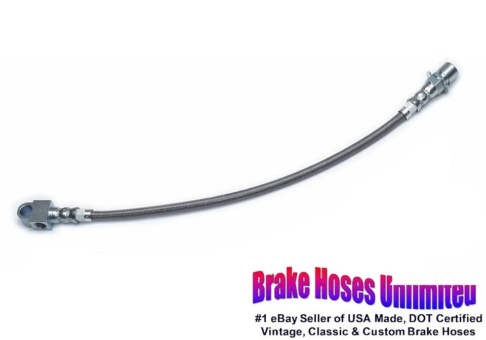 ЗАДНИЙ ТОРМОЗНОЙ ШЛАНГ из нержавеющей стали Chevrolet Nova 1969 1970 1971 1972 - Изображение 1 из 1
