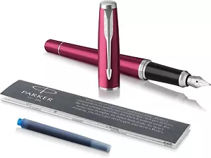 Parker Urban Fountain Pen Vibrant Magenta Pink Fine Pt New In Box 1975476 - Picture 1 of 4