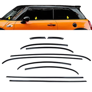 Set modanature cromate pianoforte nero lucido 10 pezzi per Mini F56 dal 2014 - Foto 1 di 5