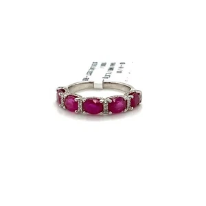 ruby hudson half band eternity ring - Picture 1 of 1