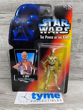 Star Wars C-3PO Droid Power of the Force Figure Red Card New