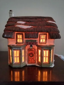 Dept 56 Cottage Toy Shop Retired 1986 Original Dickens Lane Village  - Picture 1 of 12