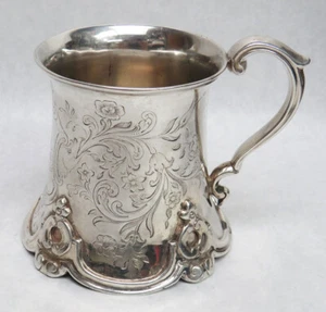 RARE c. 1790 -1815 AD SILVER VIENNA AUSTRIA TAPERED SHAPE CUP - Picture 1 of 9