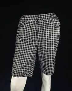 Rip Curl Crime Wave Boardwalk Black Check Hybrid Shorts, A Grade, Men's Size 32 - Picture 1 of 9