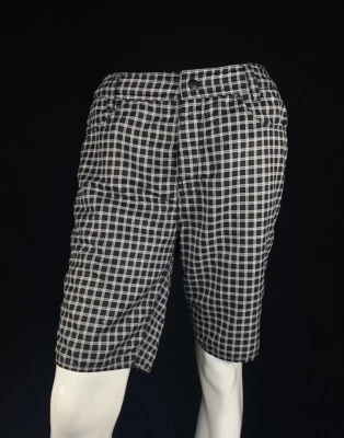 Rip Curl Crime Wave Boardwalk Black Check Hybrid Shorts, A Grade, Men's Size 32 - Image 1 of 4