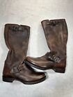 Frye Womens 8.5 B Veronica Slouch Distressed Lather Buckle Riding Boots 77609