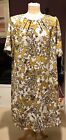 M & S Collection ~ short sleeved yellow floral dress ~ size 20 Regular ~ BNWT