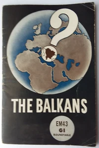 WWII era Military Guide 1944 Original War Department Booklet The Balkans - Picture 1 of 4