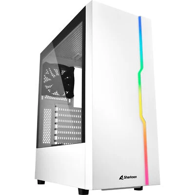 Sharkoon RGB SLIDER White, Tower-Gehäuse, weiß - Bild 1 von 4