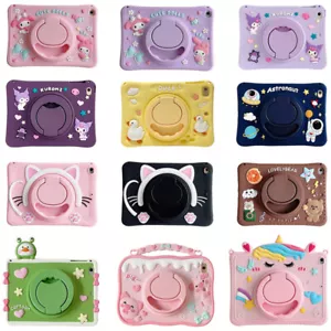 Kids Cute Rotating Stand Cover Case For iPad 10/98/7/6/5th Gen Air Mini 4 5 Pro  - Picture 1 of 102