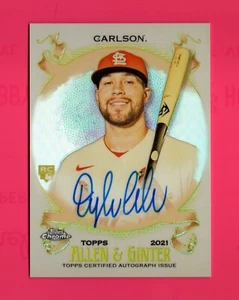2021 Topps Allen & Ginter Chrome Ref. Auto #AGA-DC Dylan Carlson RC *CASE HIT* - Picture 1 of 2