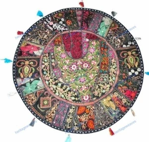 Indian Cushion Cover Pillow Case Patchwork Traditional Throw Decor Art Yoga - Picture 1 of 6