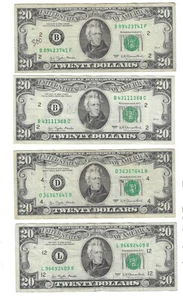 SERIES 1977 $20 NEW YORK CLEVELAND SAN FRANCISCO NOTE (LOT M48) - Picture 1 of 2