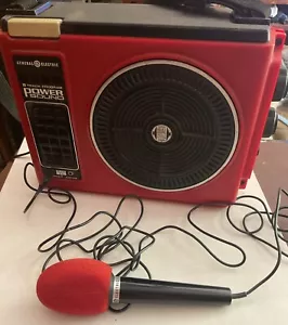 GE Power Sound 8 Track Player Sing Along 3-5502 Red Not Working. - Picture 1 of 5