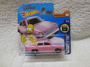 SIMPSONS PINK CAR HOT WHEELS HOMER SHORT CARD 1:64 scale - Bild 1 von 3