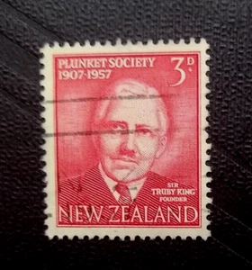🦋 NEW ZEALAND - 1957 -- The 50th Anniversary of Plunket Society - USED - Picture 1 of 1