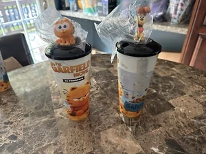 The Garfield Movie AMC Exclusive Cups And Toppers - Picture 1 of 1