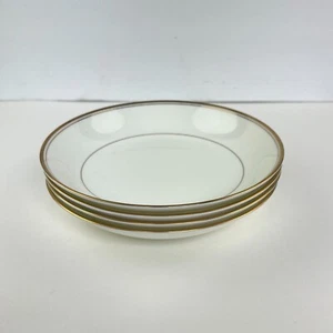 Vintage Mikasa Wheaton Bowls Bone China Narumi Japan Gold Rimmed 7.75” Set Of 4 - Picture 1 of 8
