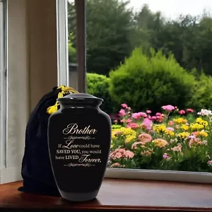 10" Brother Cremation Urn For Human Ashes Honoring Cherished Memories Beautiful - Picture 1 of 7