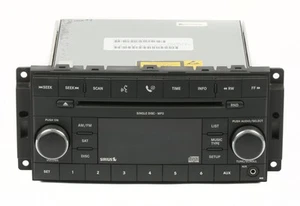 2007-10 Sebring Dodge Avenger AM FM CD Radio w Aux & Satellite P05064420AF RES - Imagen 1 de 7