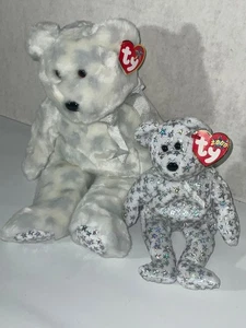 ORIGINAL THE BEGINNING TY BEANIE BABY BEAR & BUDDY LOT OF 2 MT w MINT TAGS - Picture 1 of 2