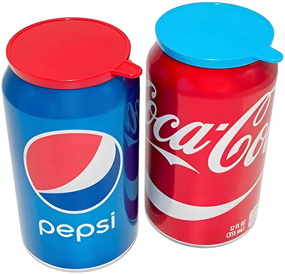 Soda Pop Tops - Paquete de 12 fundas para tapas de latas, surtidas Foto 1 de 4