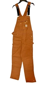 Carhartt Duck Bib Neu ohne Etikett Latzhose Ungefüttert Locker Gr. 32X36 Duck R37 - Bild 1 von 6