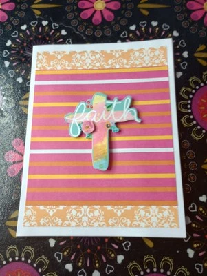 Handmade Greeting Card - Faith Christian Baptism Any Occasion Get Well Soon  - Image 1 of 4
