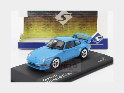 1:43 SOLIDO Porsche 911 993 Rs Clubsport Coupe 1993 Light Blue SL4313801 - Immagine 1 di 2