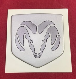 NOS OEM MR733128 Dodge Avenger Ram Head front Emblem Silver 1995 -199  - Picture 1 of 2