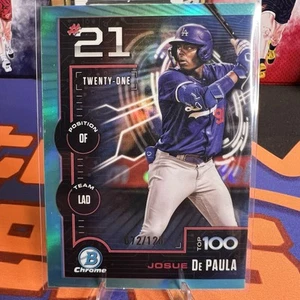 Josue De Paula 🔥 Top Bowman Scouts /125 Aqua Parallel - 2025 Bowman - Imagen 1 de 11