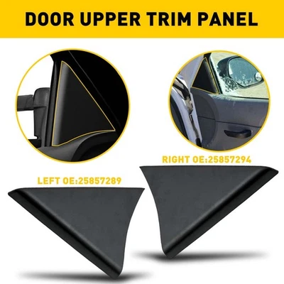 Par de paneles de moldura superior de puerta delantera para GMC Sierra 1500 2500 HD 3500 HD 2007-2014 Foto 1 de 4