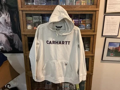 Sudadera con Capucha CARHARTT Calce Relajado Blanco DELECHA CON CAPUCHA TALLA 3XL -Genial Foto 1 de 4