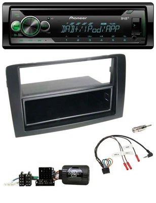 Pioneer USB MP3 DAB Lenkrad CD Autoradio für Fiat Idea 2006-2012 schwarz - Bild 1 von 4