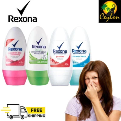 REXONA Desodorante para Mujer Roll-On Antitranspirante 48hrs Natural Fresco 50 ml Foto 1 de 4