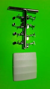 1968 Volkswagen Beetle VW 1/24 2 Sets Chrome Mirrors Bumper T Guards Model Car - Picture 1 of 4