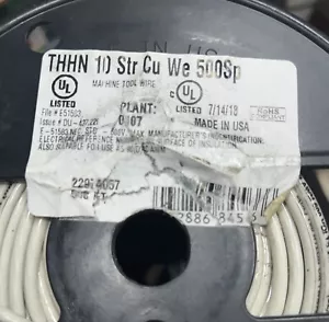 THHN 10 Star Cu We 500sp Wire Black Approx NO LESS THAN 250’ MTW Wire - Picture 1 of 7