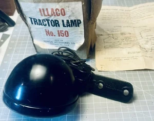 Vintage New Old Stock ILLACO Tractor Lamp #150 W/ Mounting Bracket Box & Guide - Picture 1 of 5