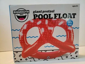 BIG MOUTH riesige rote Brezel aufblasbarer Pool schwimmt über 5 Fuß lang 60x46x8 N @AF - Bild 1 von 1
