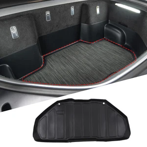 Almohadilla de maletero frontal negra TPE caja de almacenamiento tapete bandeja para Rivian R1T 2022-2023 - Imagen 1 de 9