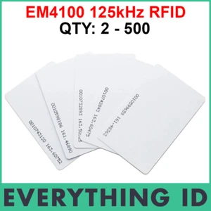 NEW EM4100 125KHz RFID PROXIMITY ACCESS KEY CARD ID READ LF TAG EM4102 TK4100 - Picture 1 of 2