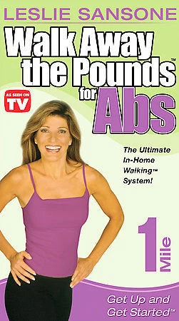 Walk Away the Pounds for Abs with Leslie Sansone - Get Up  Get Started: 1 Mile (VHS, 2003)