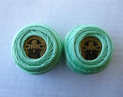 DMC Cotton Perle Thread Size 8 Needlepoint 10g France Lot of 2 - Image 1 of 4