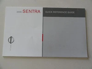 Nissan Sentra 2006 guía de referencia rápida suplemento manual para propietarios - Imagen 1 de 1