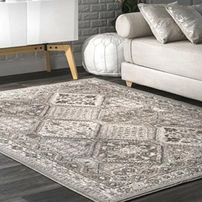 nuLOOM Becca Vintage Tile Area Rug, 5' Assorted Sizes , Item Shapes , Colors