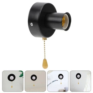 Bedside Light Switch Fixture Parts Lamp Holder with Pull Cord Socket Chain - Picture 1 of 12