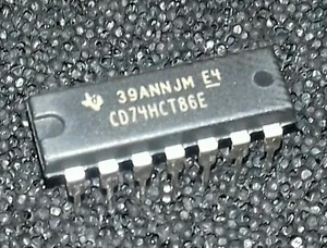 5pcs. CD74HCT86E QUAD 2-INPUT. EXCLUSIVE OR GATE DIP14,  TI, = SN74HCT86N - Picture 1 of 1