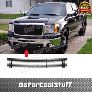 For Gmc Sierra 2007-08 09 10 11 12 13 Black Bumper Billet Grille Grill Tow hook - Bild 1 von 2