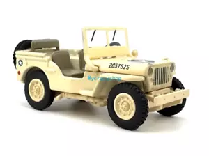 CR 1:76 Beige Willys MB US Reconnaissance Vehicle Model auto in metallo pressofuso - Foto 1 di 5