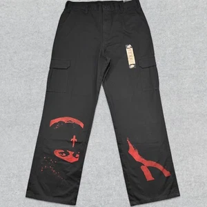 Dickies Pants Men's 36x34 Black Cargo Loose Fit Baggy Art Hip Hop Skate NEW - Picture 1 of 16